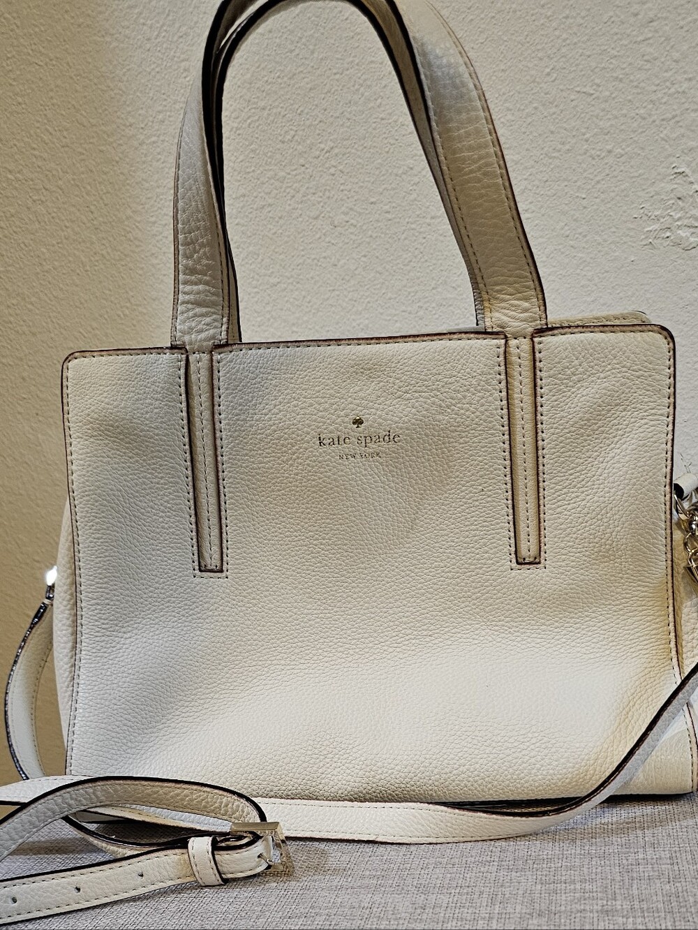 kate spade Cream Leather Hand Bag